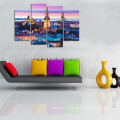 Estonia Tallinn City Scenery Canvas Wall Art/Europe Landscape Wall Picture/Night Cityscape Giclee Canvas